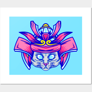 Samurai Cat Posters and Art